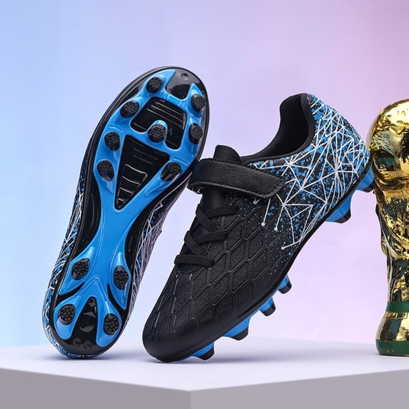 ChiVerve Unisex-Child Baseball Cleats Kids Softball Shoes Soccer Shoes for Boys Girls Rubber Molded Little Children Big Youth Sneakers Easy to Wear Sports Footwear