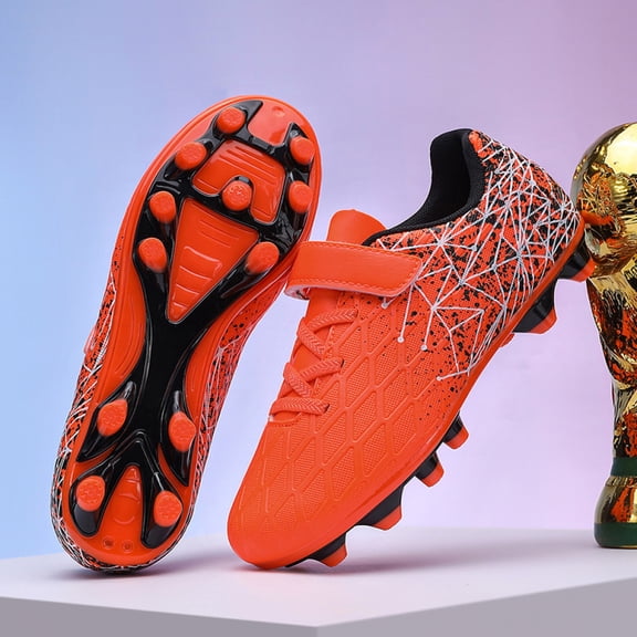 ChiVerve Unisex-Child Baseball Cleats Kids Softball Shoes Soccer Shoes for Boys Girls Rubber Molded Little Children Big Youth Sneakers Easy to Wear Sports Footwear