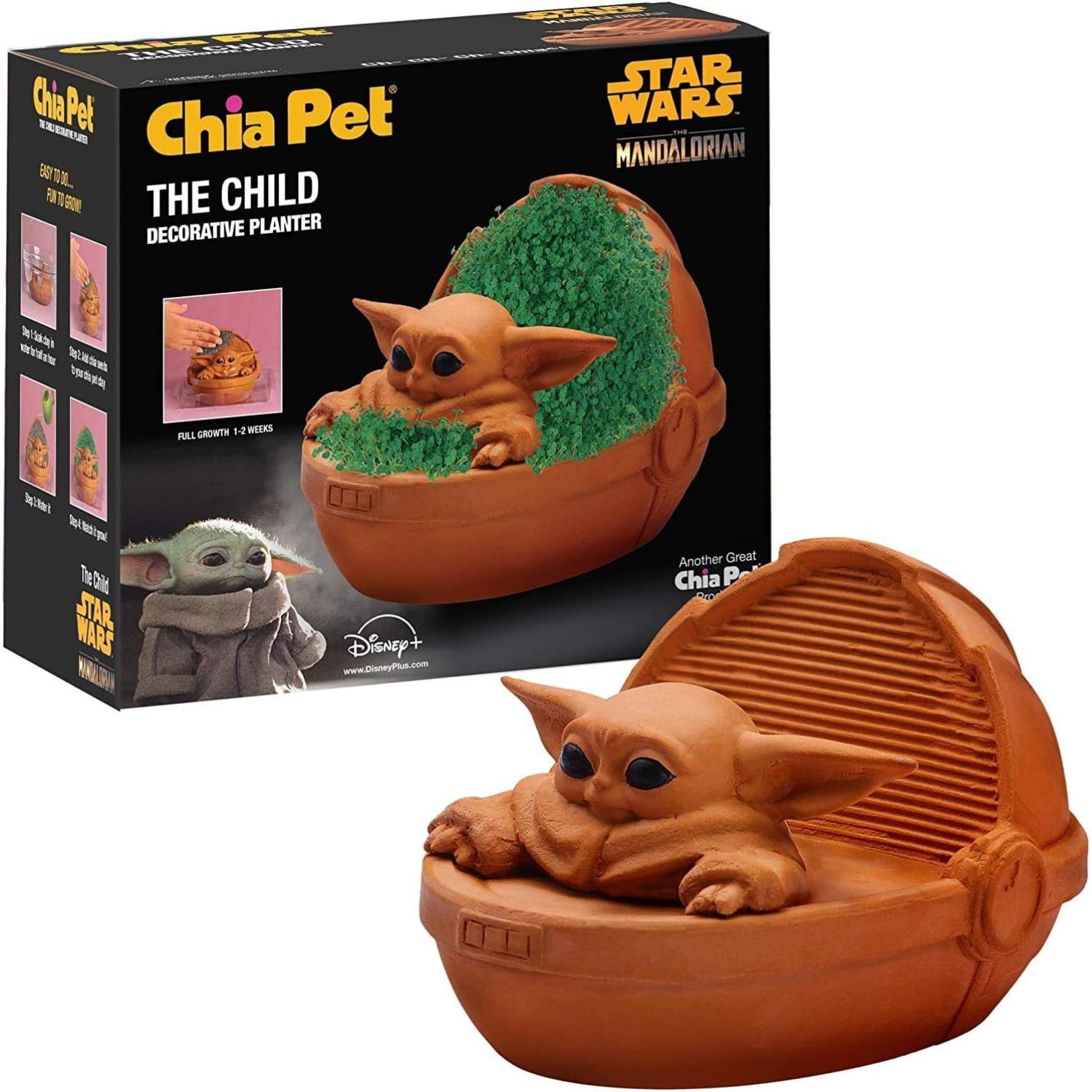 Chia Child Star Wars The Mandalorian Baby Yoda Pet, Terra Cotta(Limited Edition)