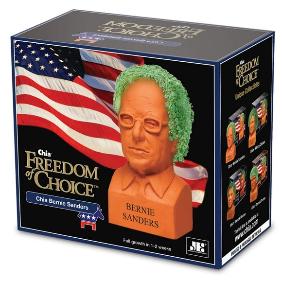 Chia Pet Bernie Sanders Freedom of Choice - Decorative Pot Easy to Do Fun to Grow Chia Seeds Novelty Gift