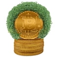 thumbnail image 1 of Bitcoin Chia Pet Handmade Decorative Planter by JEI, 1 of 7