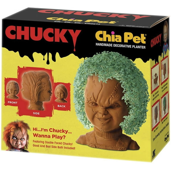 Chucky Child's Play Chia Pet Handmade Decorative Planter by JEI