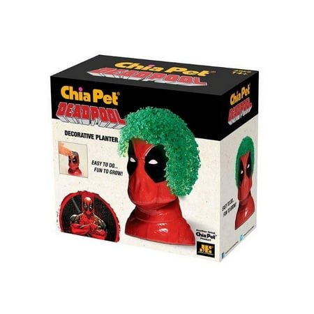 Chia Pet Deadpool (Marvel Comics) - Decorative Pot Easy to Do Fun to Grow Chia Seeds