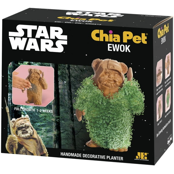 Chia Pet Ewok (Star Wars) - Decorative Pot Easy to Do Fun to Grow Chia Seeds Novelty Gift