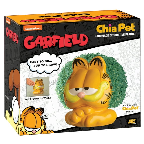 Chia Pet Garfield - Hnadmade Decorative Terracotta Planter