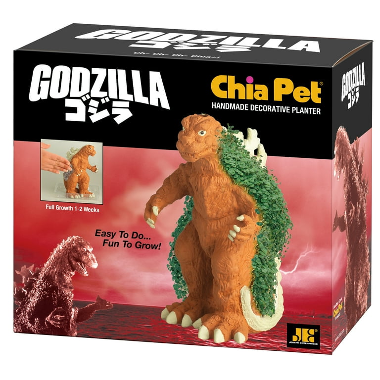 Chia Pet Godzilla - Hnadmade Decorative Terracotta Planter