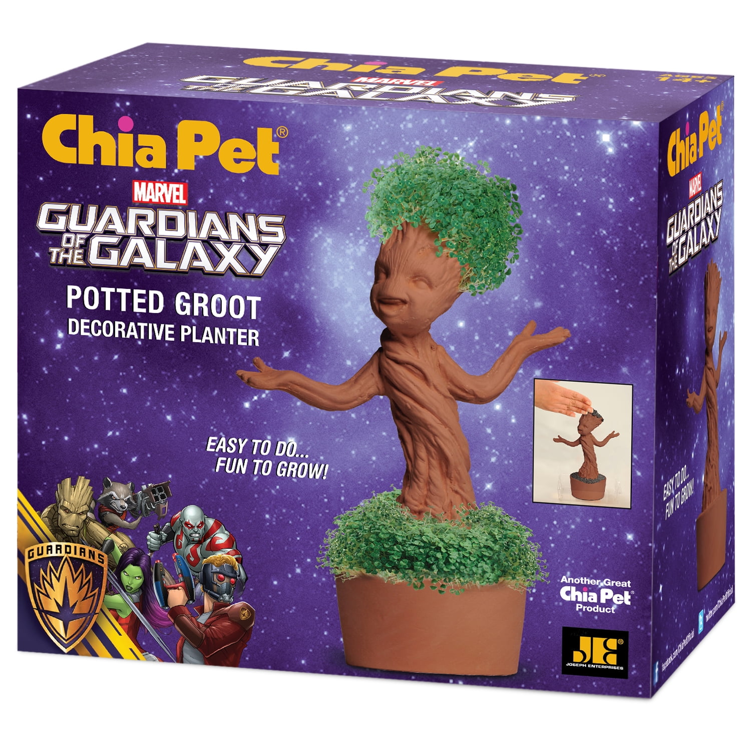 Chia Pet Groot (Guardians of the Galaxy) - Decorative Pot Easy to Do Fun to Grow Chia Seeds