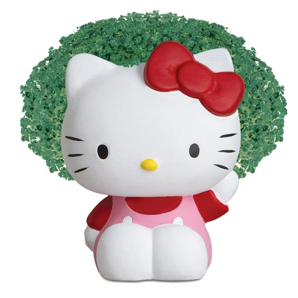 Chia Pet Hello Kitty - Fun Indoor Cat Toy Planter with Chia Seeds