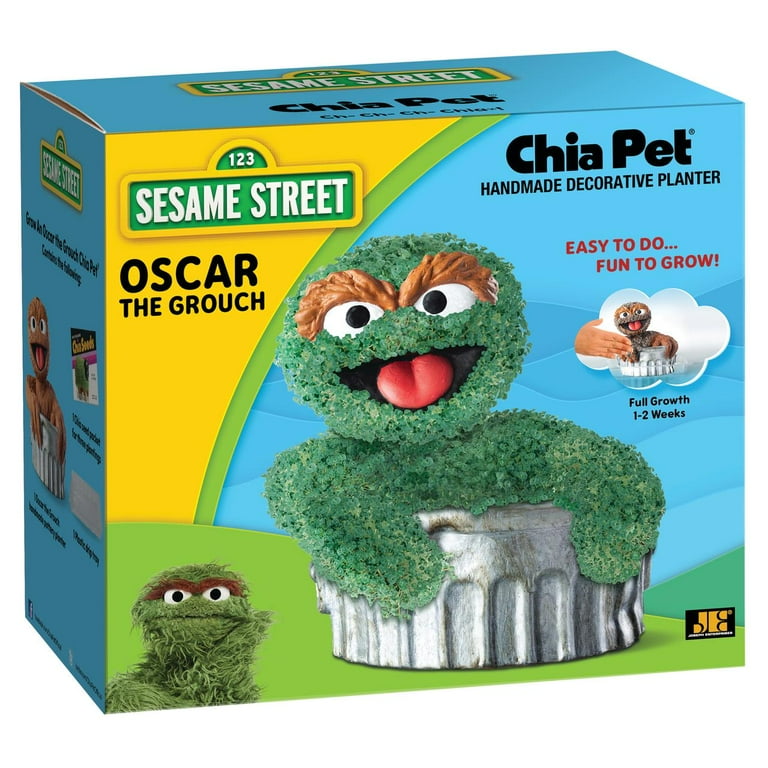 Chia Pet Kids' Oscar the Grouch - Fun and Reusable Indoor Pottery