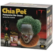 Chia Pet Planter Decorative Indoor Plant Pot (Pennywise The Clown) Plastic Trey Multi-Colored 1 Pack