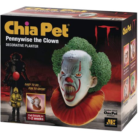 Chia Pet Pennywise the Clown Ceramic Planter Indoor Decorative Pot 1 Pack