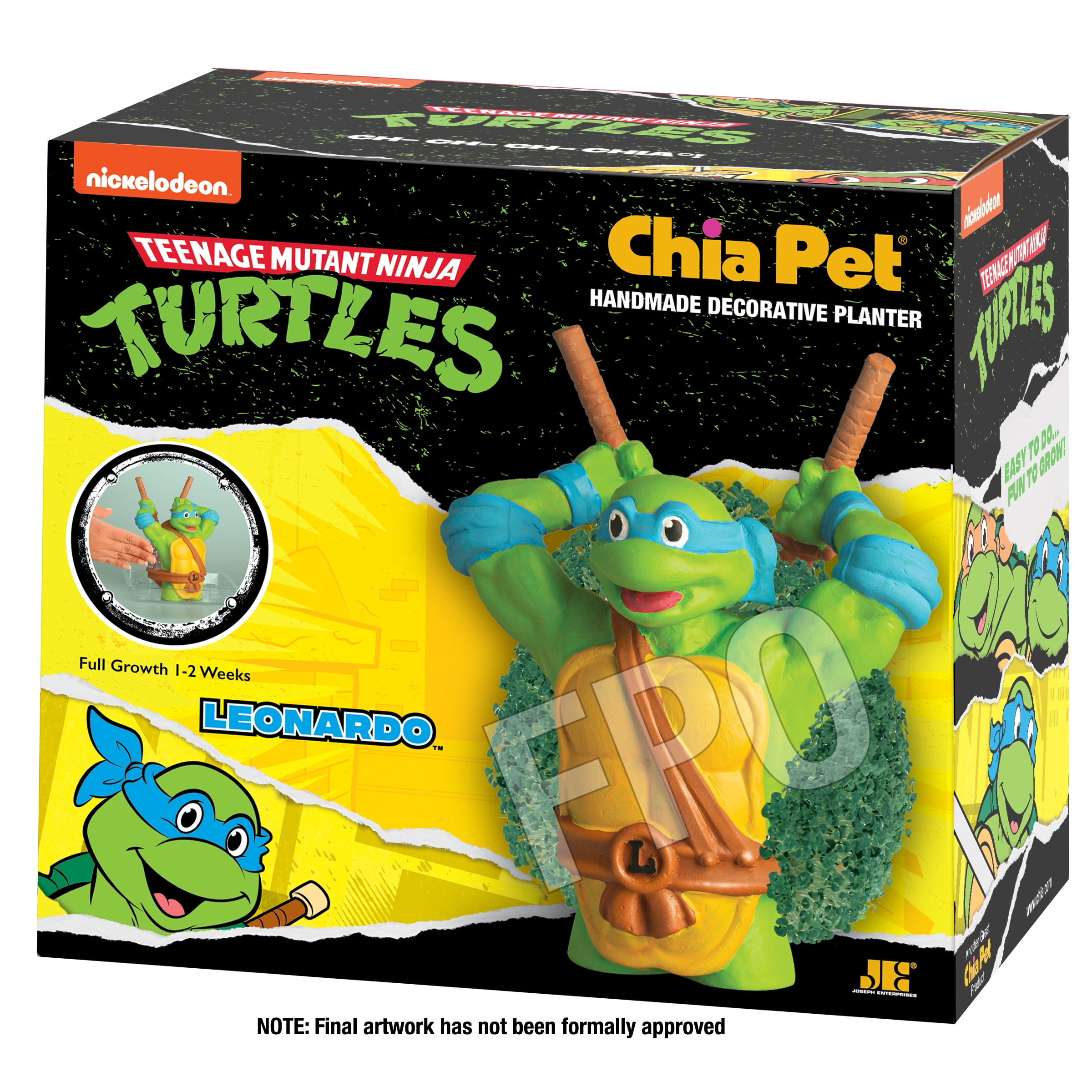 Teenage Mutant Ninja Turtles Leonardo Chia Pet Handmade Decorative