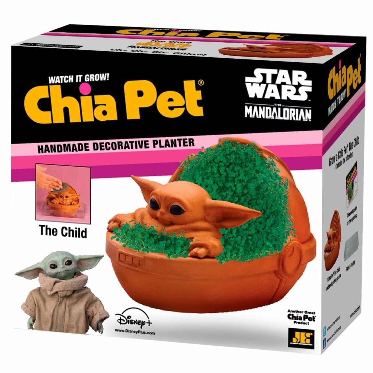 Chia Pet The Mandalorian The Child Grogu in Bassinet Handmade Decorative Planter by JEI
