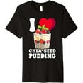 thumbnail image 1 of Chia Seed Pudding Foodie Premium T-Shirt men and women can wear, black, white, gifts, 1 of 4