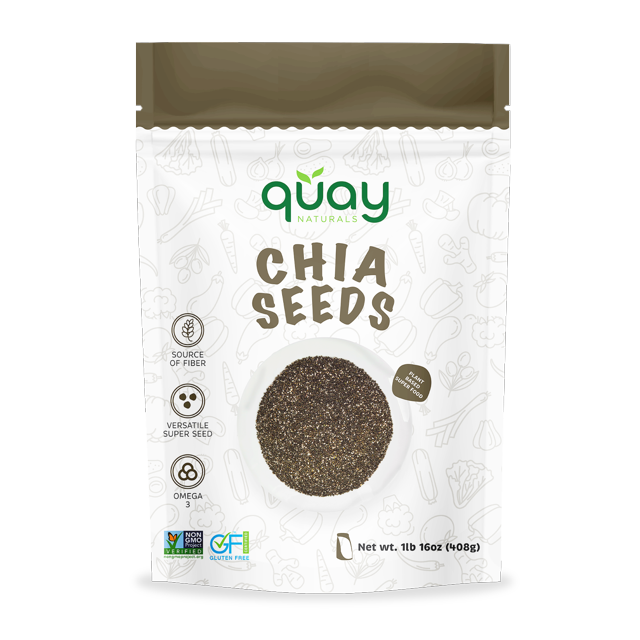 Chia Seeds, 1 Pound, NutrientDense Seeds with Fiber, Protein & Omegas
