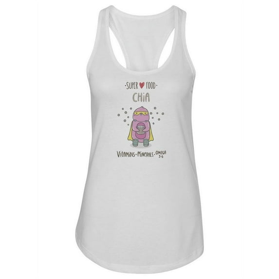 Chia Super Food Racerback Tank Women -Image by Shutterstock, Female x-Small