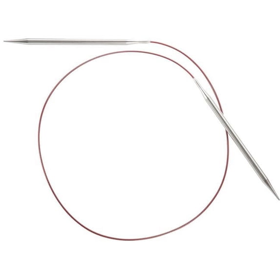 ChiaoGoo 32 Inch Red Lace Stainless Steel Circular Knitting Needles (Tip Sizes US-000 to US-19)