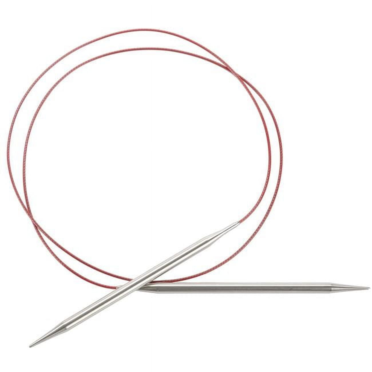 Aiguilles Circulaires ChiaoGoo RED Lace 40 Cm 3.00 Mm – Fixe Dentelle, Câble Rouge Souple, Acier Inox Sans Mémoire