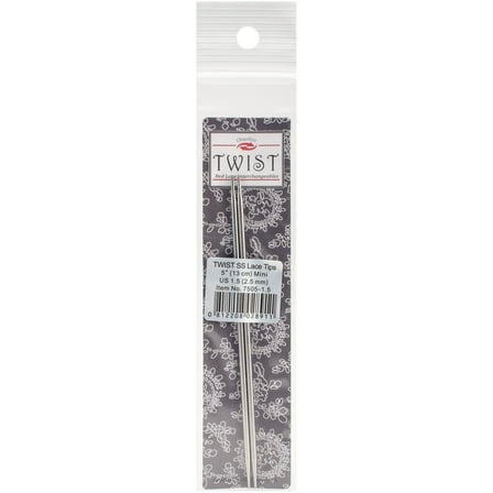 ChiaoGoo 5 Inch (13 cm) TWIST Lace Stainless Steel Knitting Needle Interchangeable Tips (All Sizes)