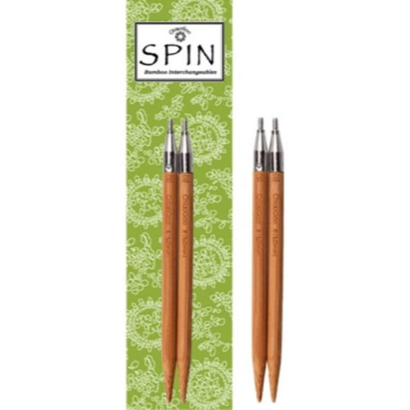 ChiaoGoo (5 Inch / All Sizes) SPIN Bamboo Knitting Needle Interchangeable Tips