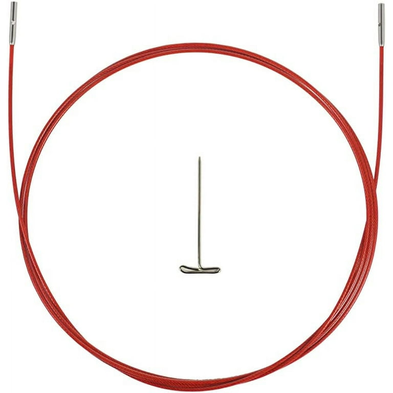 ChiaoGoo Twist Small Lace Interchangeable Cables, 37-Inch, Red