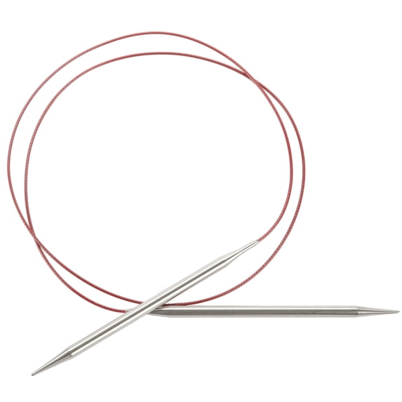 ChiaoGoo Stainless Steel Red Lace Circular Knitting Needles; 40" (100 cm); US 5 (3.75 mm)