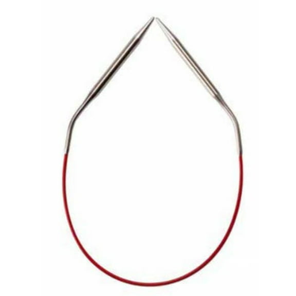 ChiaoGoo Stainless Steel Regular Red Circular Knitting Needles, 32" (80 cm), US 2 (2.75 mm)