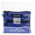 thumbnail image 1 of ChiaoGoo TWIST 2-Inch 3-Inch Shorties Blue Set US-4 - US-8 Stainless Steel Interchangeable Knitting Needles, 1 of 4