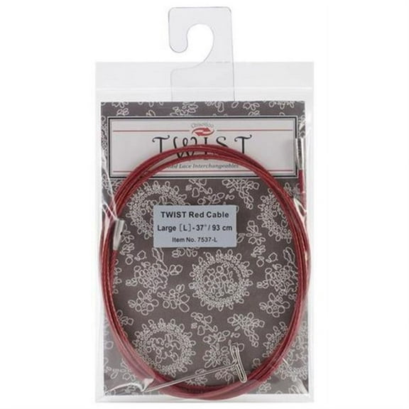 ChiaoGoo TWIST - [L] Large Interchangeable Red Cables - For US-9 (5.5 mm) to US-15 (1 mm) Tips