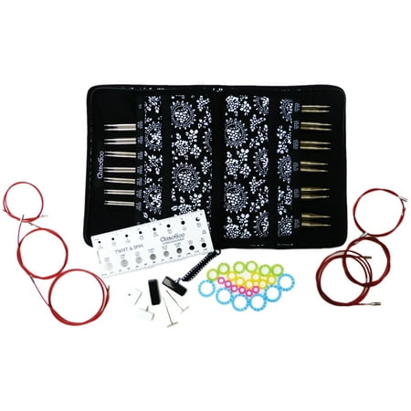 ChiaoGoo TWIST Red Lace Intchg Knitting Needle 5" Tip Set-Complete
