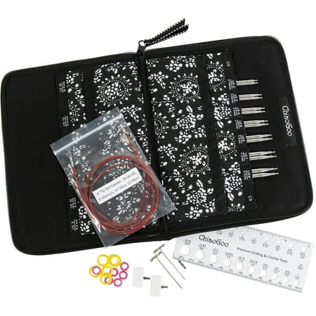 ChiaoGoo TWIST Red Lace Intchg Knitting Needle 4" Tip Set-Complete