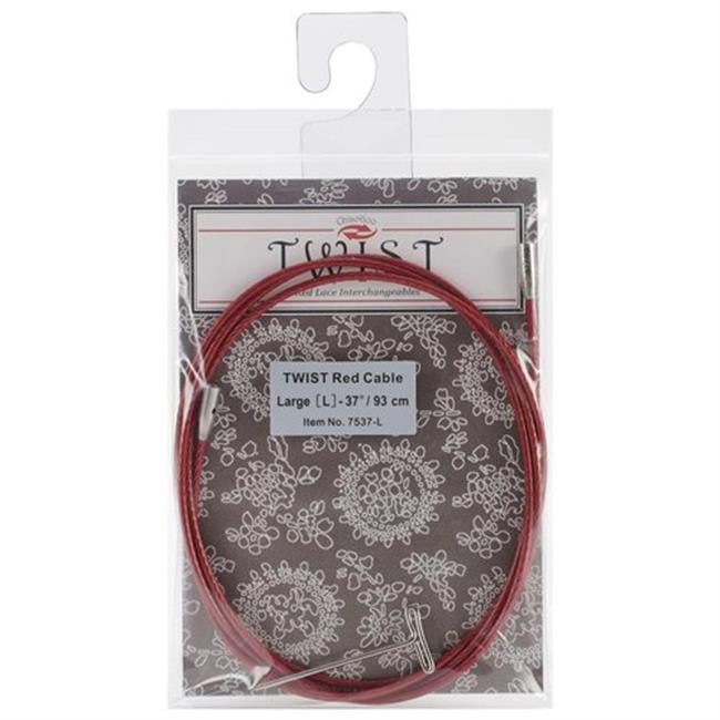 ChiaoGoo Twist Red Lace Interchangeable Cables 37in Small