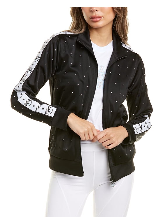 womens 80s Crystal Jacket, XS, Black