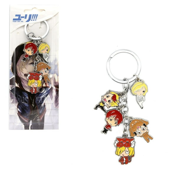 Chibi Characters Col. A - Yuri on Ice 1" Keychain 5 pc. Pendant