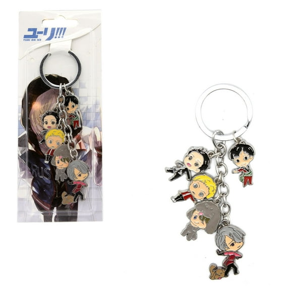 Chibi Characters Col. B - Yuri on Ice 1" Keychain 5 pc. Pendant