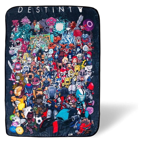 Chibi Characters Fleece Throw Blanket | 45 x 60| Destiny Collectors Edition