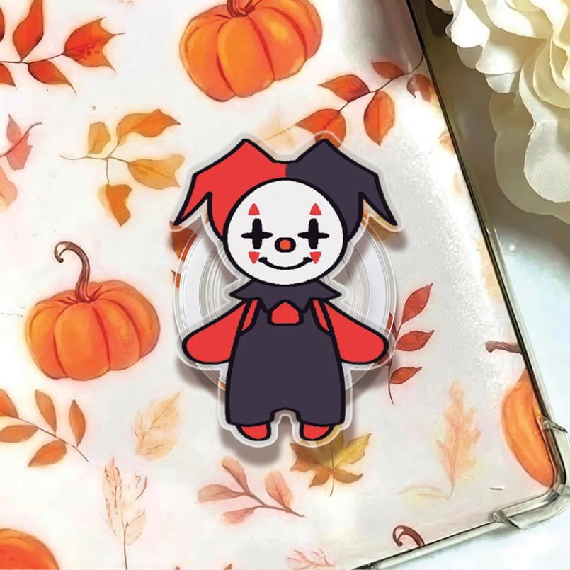 Chibi Clown Magsafe Phone Grip: Mini Gothic Acrylic Stand, Girly ...