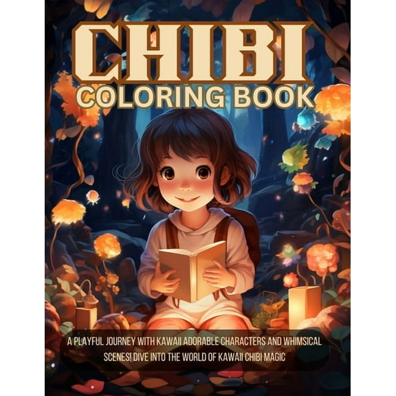 Chibi Coloring Book: Adorable and Kawaii Characters for Fun and Relaxation, (Paperback)