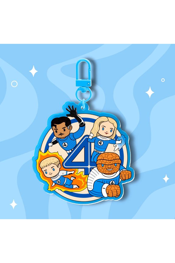 Chibi F Keychain | Stained Glass Acrylic Charm