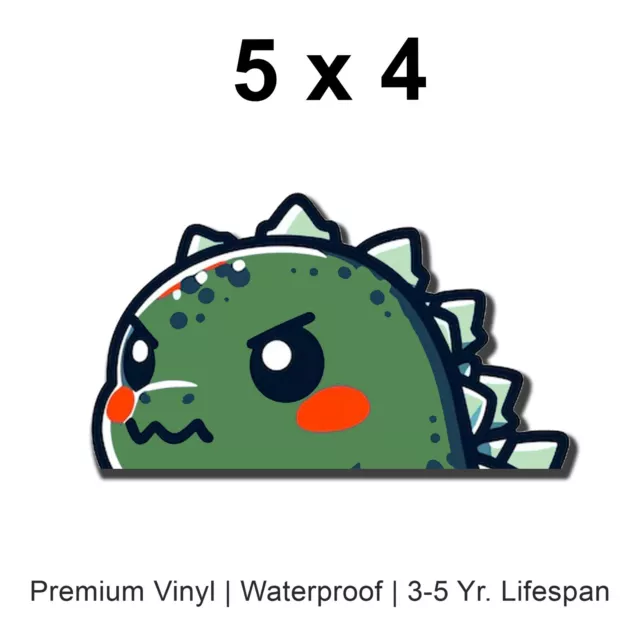 Chibi Godzilla Sticker Vinyl Sticker Godzilla Car Sticker, Mecha Car ...