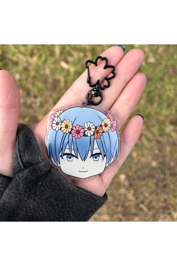 Chibi Hero Acrylic Keychain, Anime Fan Art Double Sided Charm