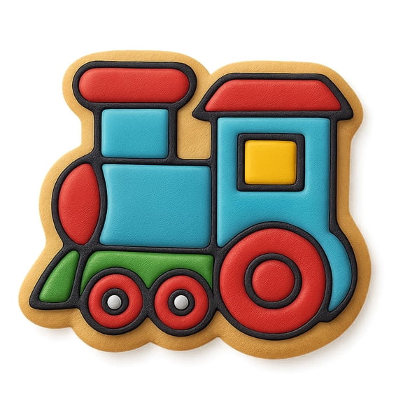 Chibi Locomotive Cookie Cutter 4x3.2" Cute Train Baking Fun