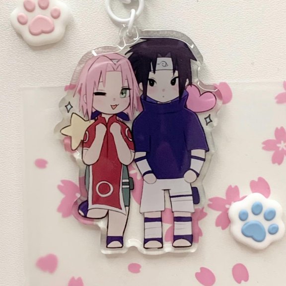 Chibi Ninja Couple Anime keychain 1 packs