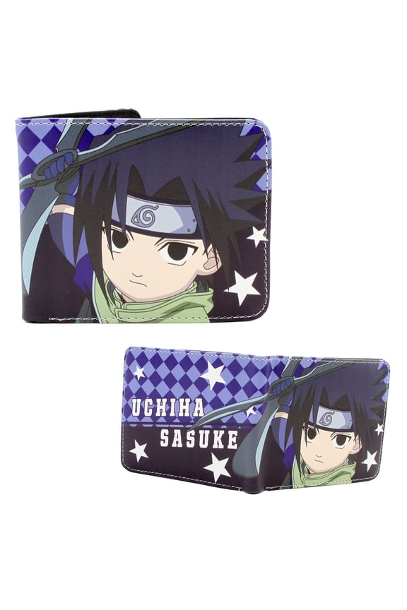 Chibi Sasuke Uchiha - Naruto 4x5" Bi-Fold Wallet