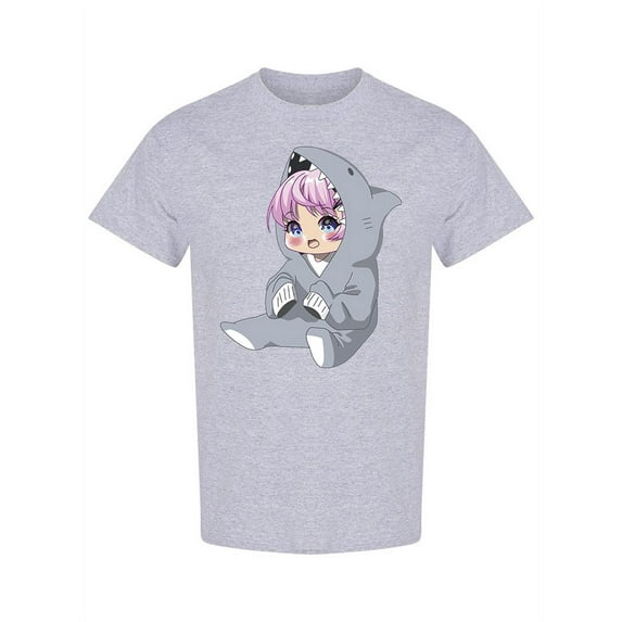 Chibi Shark Girl T-Shirt Women -Image by Shutterstock, Female Medium