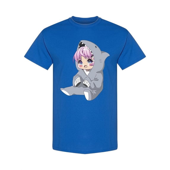 Chibi Shark Girl Tee Women's - Women T-Shirt, Large