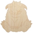 thumbnail image 1 of Chibi Sitting Yeti Abominable Snowman Wood Shape Unfinished Piece Cutout Craft DIY Projects - 6.25 Inch Size - 1/8 Inch Thick, 1 of 7