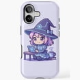 thumbnail image 1 of Chibi Tech Witch Magic Tablet Compatible Phone Case for iPhone 11–17 Pro Max, 1 of 2