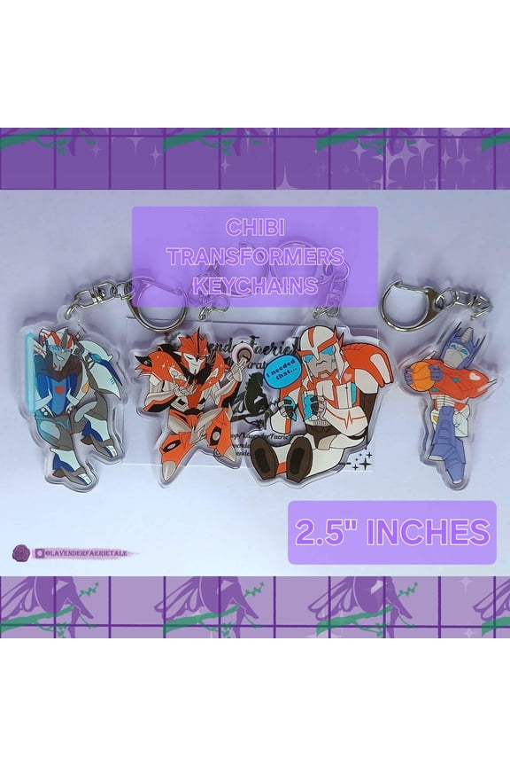 Chibi Transformers Inspired Acrylic Keychains || Set 1 (1 keychain)