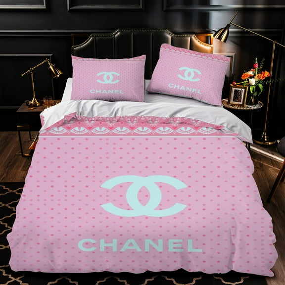 Chic 3-Piece Duvet Cover Set - Pink Polka Dots Design Luxurious Bedding for Modern Bedrooms